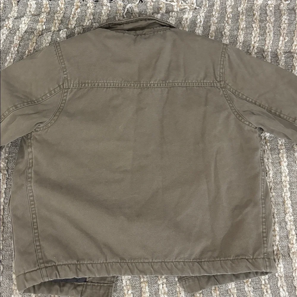 GAP Chore boys Tan Button‎ Up Canvas Barn Coat Jacket Size XXS